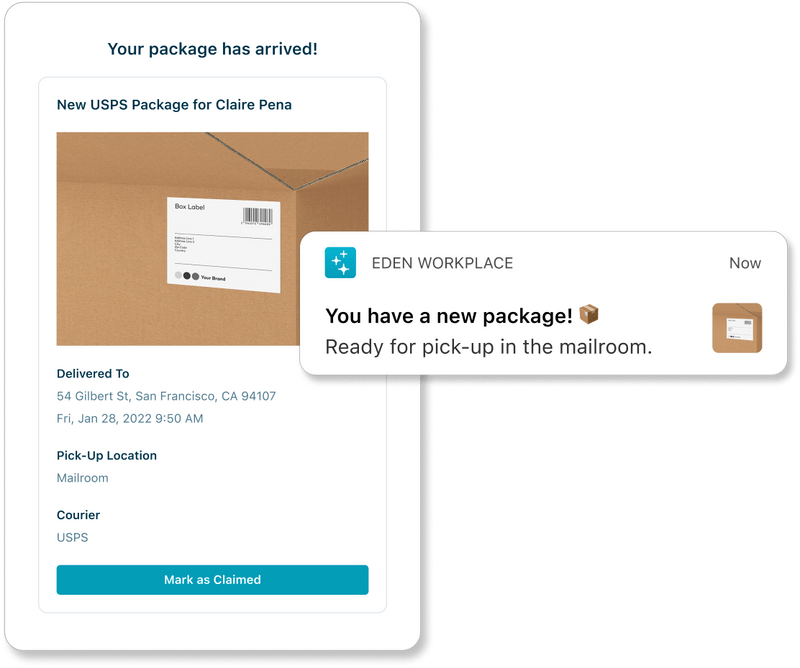 Internal Mailroom Management & Office Deliveries Software Eden